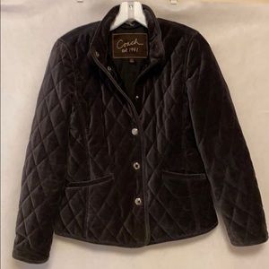 Coach Signature Faux Suede Jacket